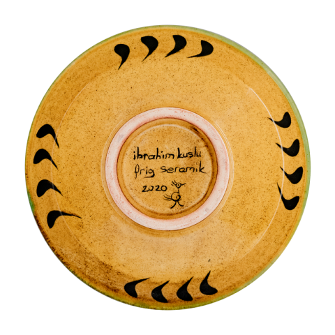 Selçuklu Stilize Kuş Desenli Kase (16cm)