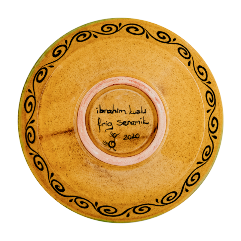 Selçuklu Stilize Tavşan Desenli Kase (16cm)