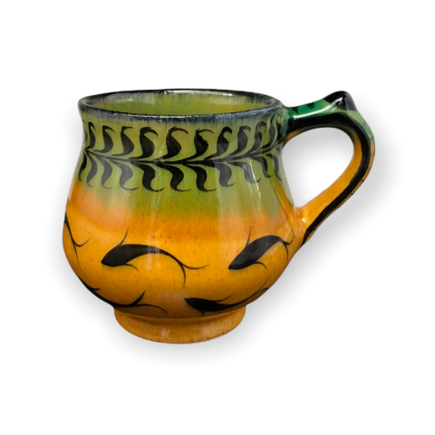 Selçuklu Balık ve Yaprak Motifli Bardak