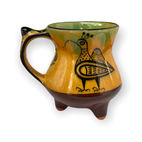 Selçuklu Stilize Balıkçıl Kuşu Desenli Bardak