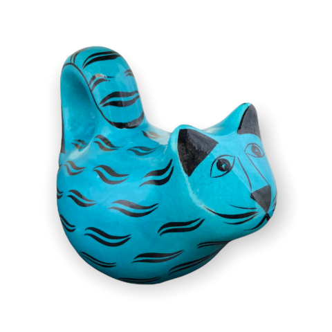 Geleneksel Desenli Dekoratif Kedi Obje