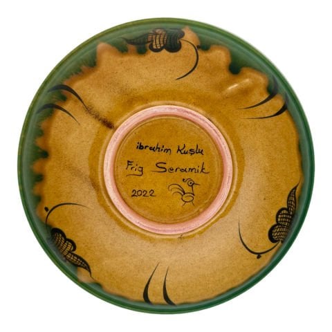 Selçuklu Stilize Kuş Desenli Tabak 23cm