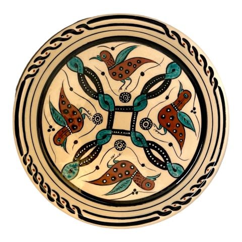 Selçuklu Arı Kuşu Desenli Kase 26cm