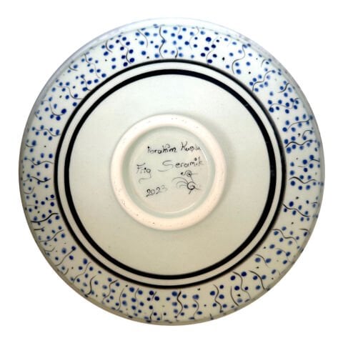 Selçuklu Tavşan ve Kuş Desenli Kase 26cm