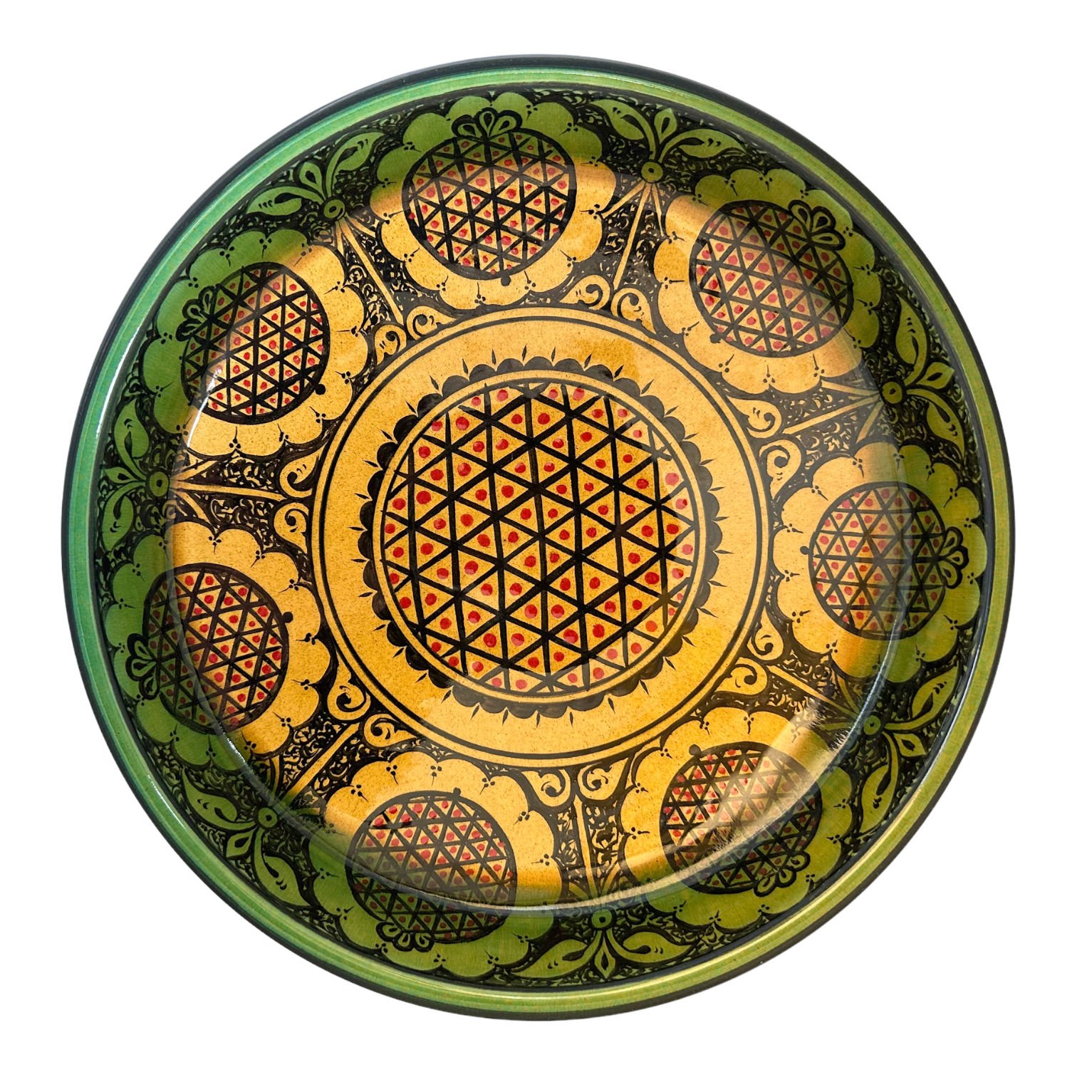 Selçuklu Stilize Nar Desenli Kase 26cm