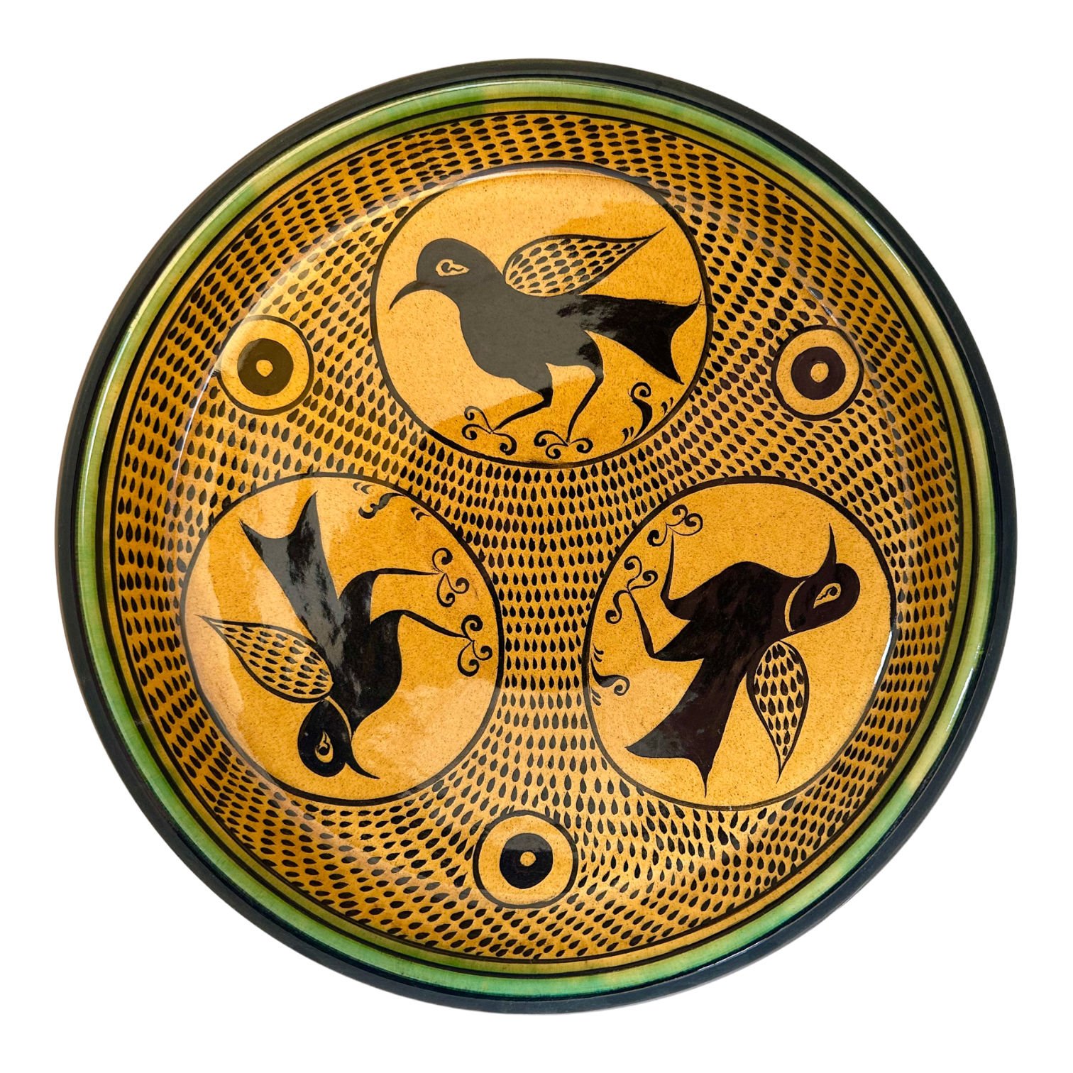 Selçuklu Kuş Desenli Kase 26cm