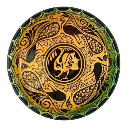 Selçuklu Tavus Kuş Desenli Kase 26cm