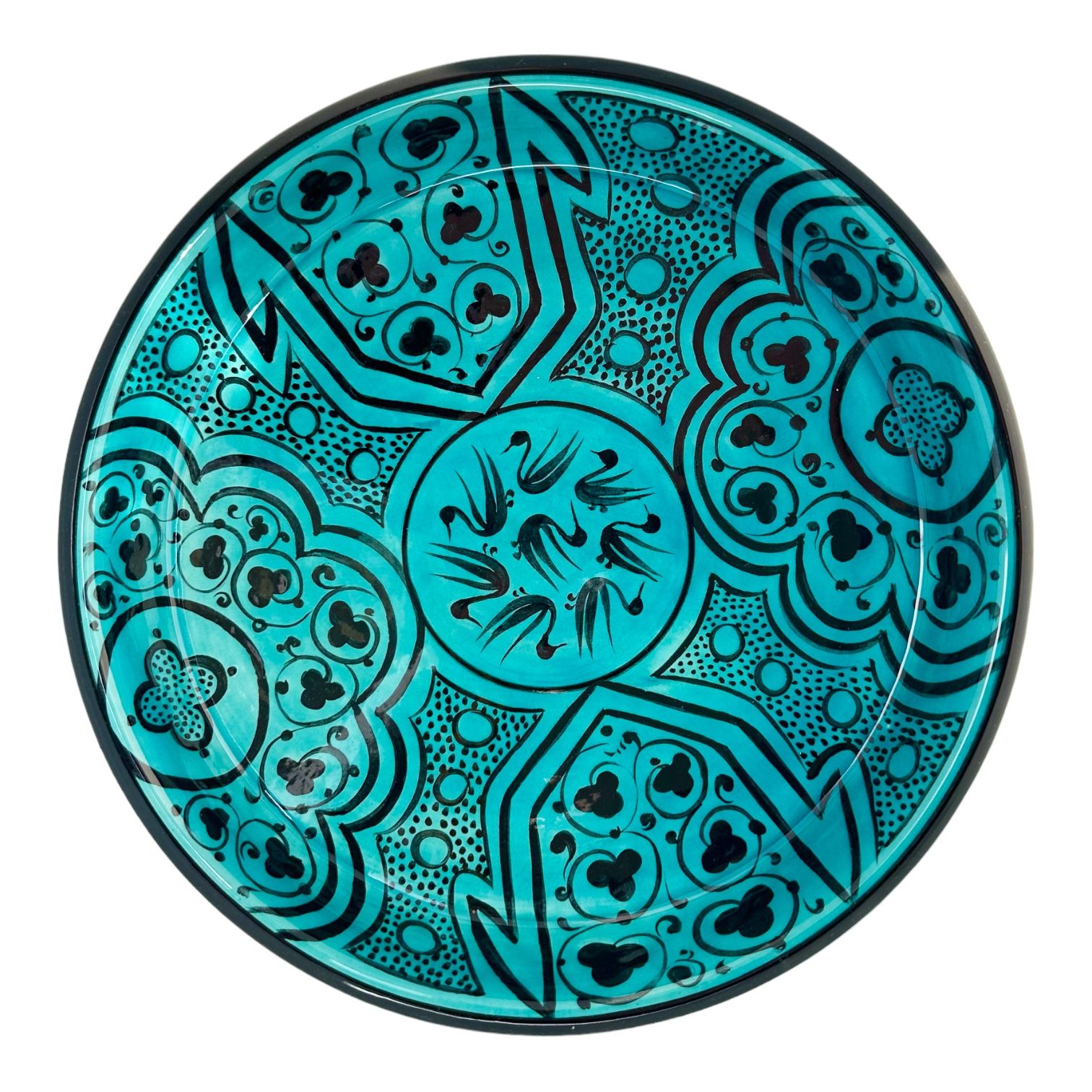 Selçuklu Stilize Kuş Desenli Kase 26cm