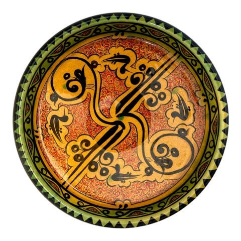 Selçuklu Stilize Kuş Desenli Kase 26cm