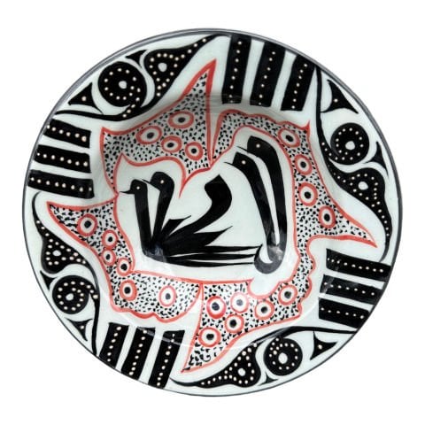 Selçuklu Kuş Desenli Tabak 19cm