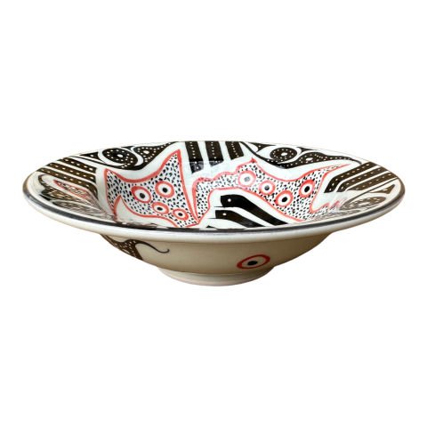 Selçuklu Kuş Desenli Tabak 19cm