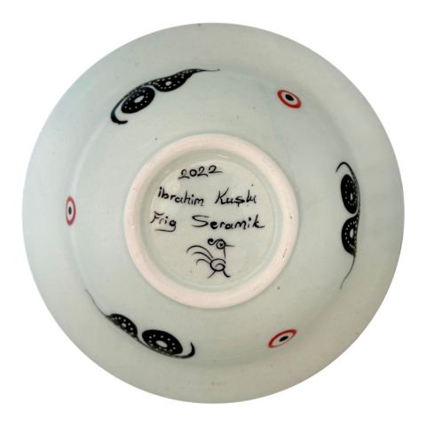 Selçuklu Kuş Desenli Tabak 19cm