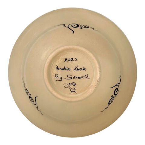 Selçuklu Dönemi Desenli Tabak 19cm