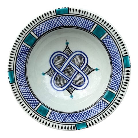 Selçuklu Dönemi Kafes Dekorlu Tabak 19cm