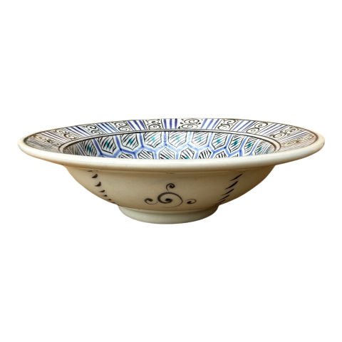 Selçuklu Dönemi Geometrik Desenli Tabak 19cm