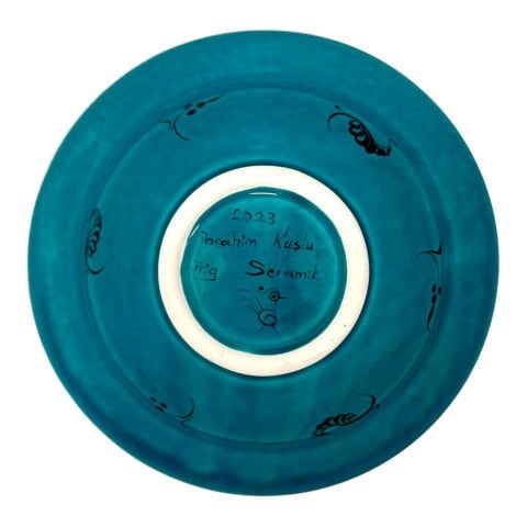 Selçuklu Dönemi Çiçek Desenli Tabak 19cm