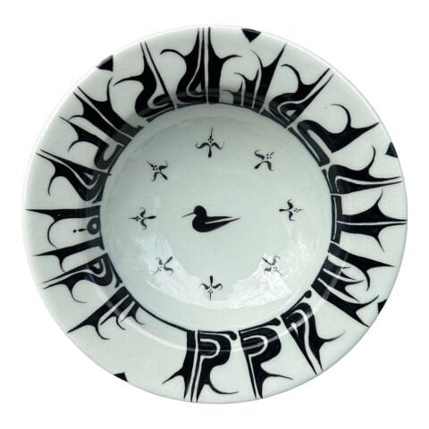 Selçuklu dönemi kuş Desenli Tabak 19cm