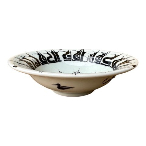 Selçuklu dönemi kuş Desenli Tabak 19cm