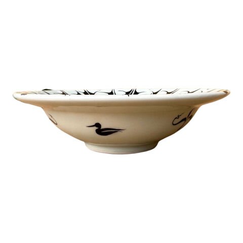 Selçuklu dönemi kuş Desenli Tabak 19cm