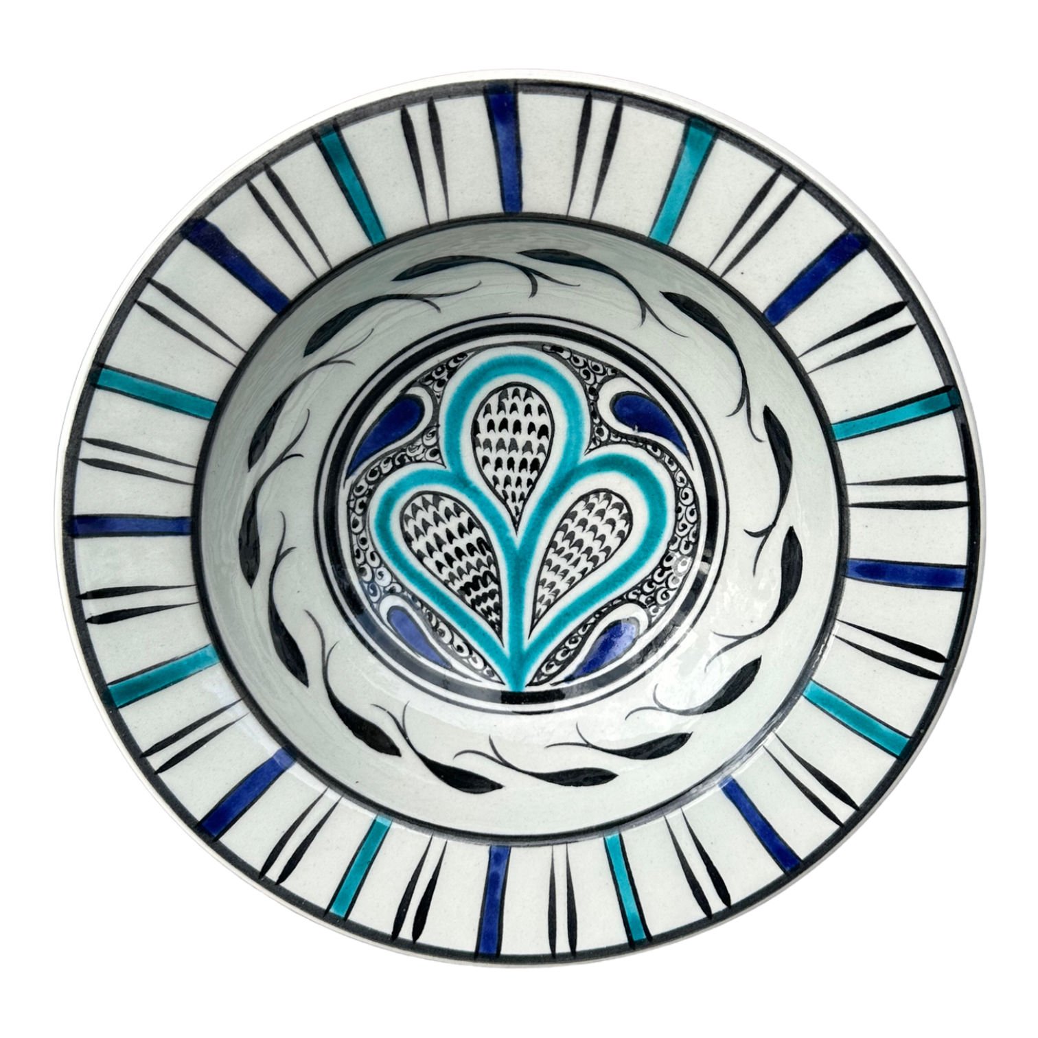 Selçuklu Dönemi Balık Desenli Tabak 19cm