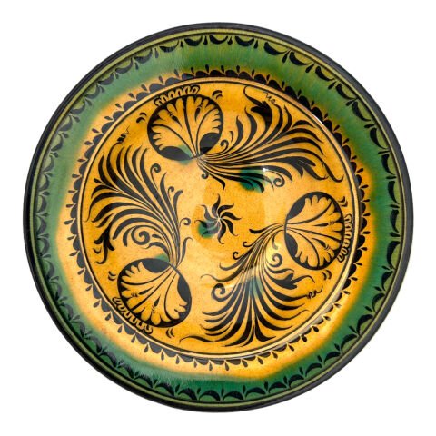 Selçuklu Dönemi Nar Desenli Tabak 19cm