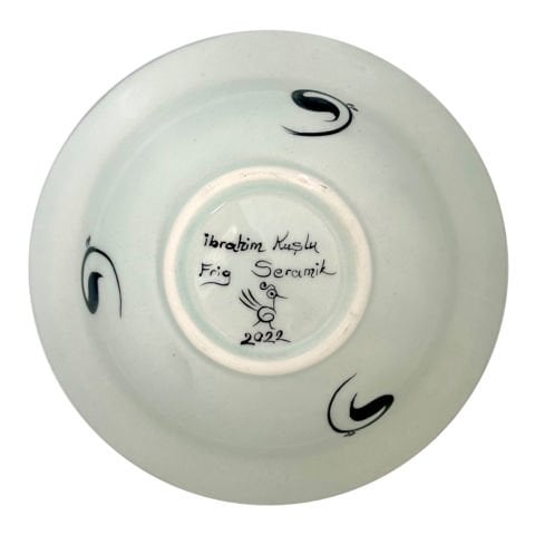 Selçuklu Dönemi Kuş Desenli Tabak 19cm