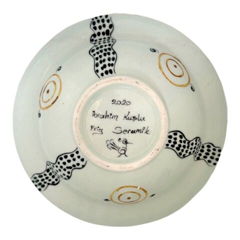 Selçuklu Dönemi Kartal Desenli Tabak 19cm