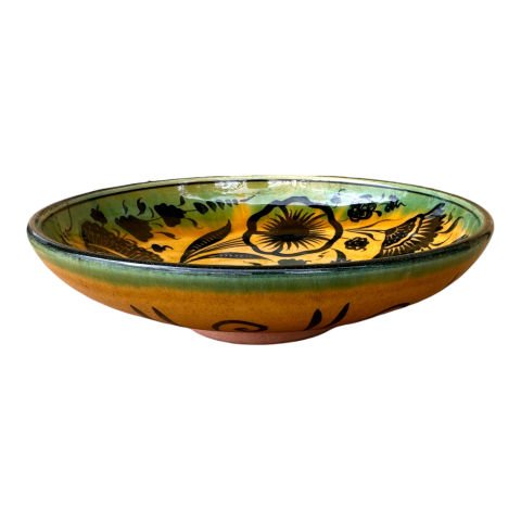 Selçuklu Dönemi Karanfil Desenli Tabak 19cm