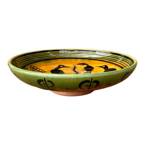 Selçuklu Dönemi Kuşlu Tabak 19cm