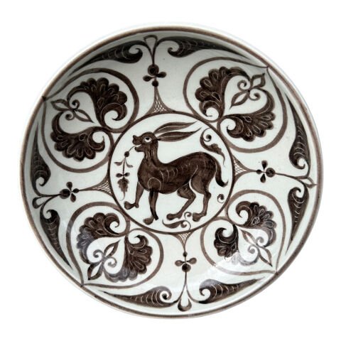 Selçuklu Dönemi Tavşanlı Tabak 19cm