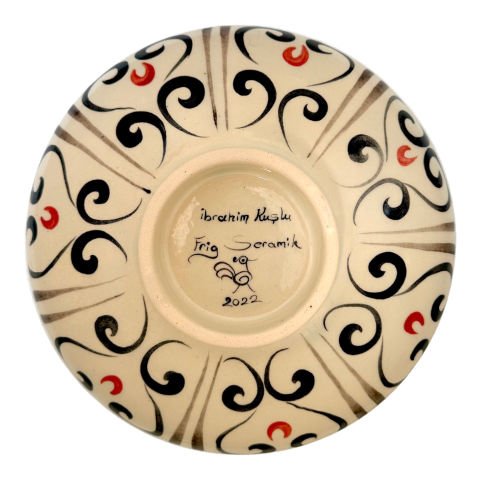 Selçuklu Dönemi Desenli Tabak 19cm