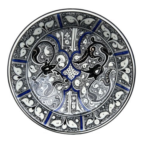 Selçuklu Dönemi Stilize Yaprak Desenli Kase 22cm