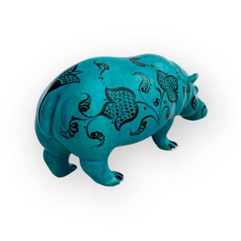 Selçuklu Motifli Turkuaz Su Aygırı