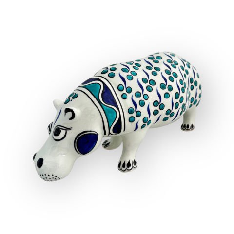 Çintemani Desenli Dekoratif Obje Su Aygırı