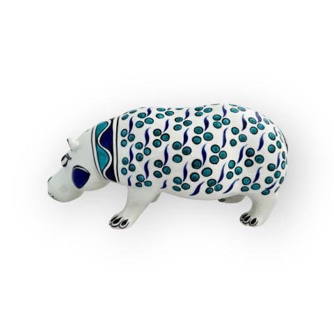 Çintemani Desenli Dekoratif Obje Su Aygırı