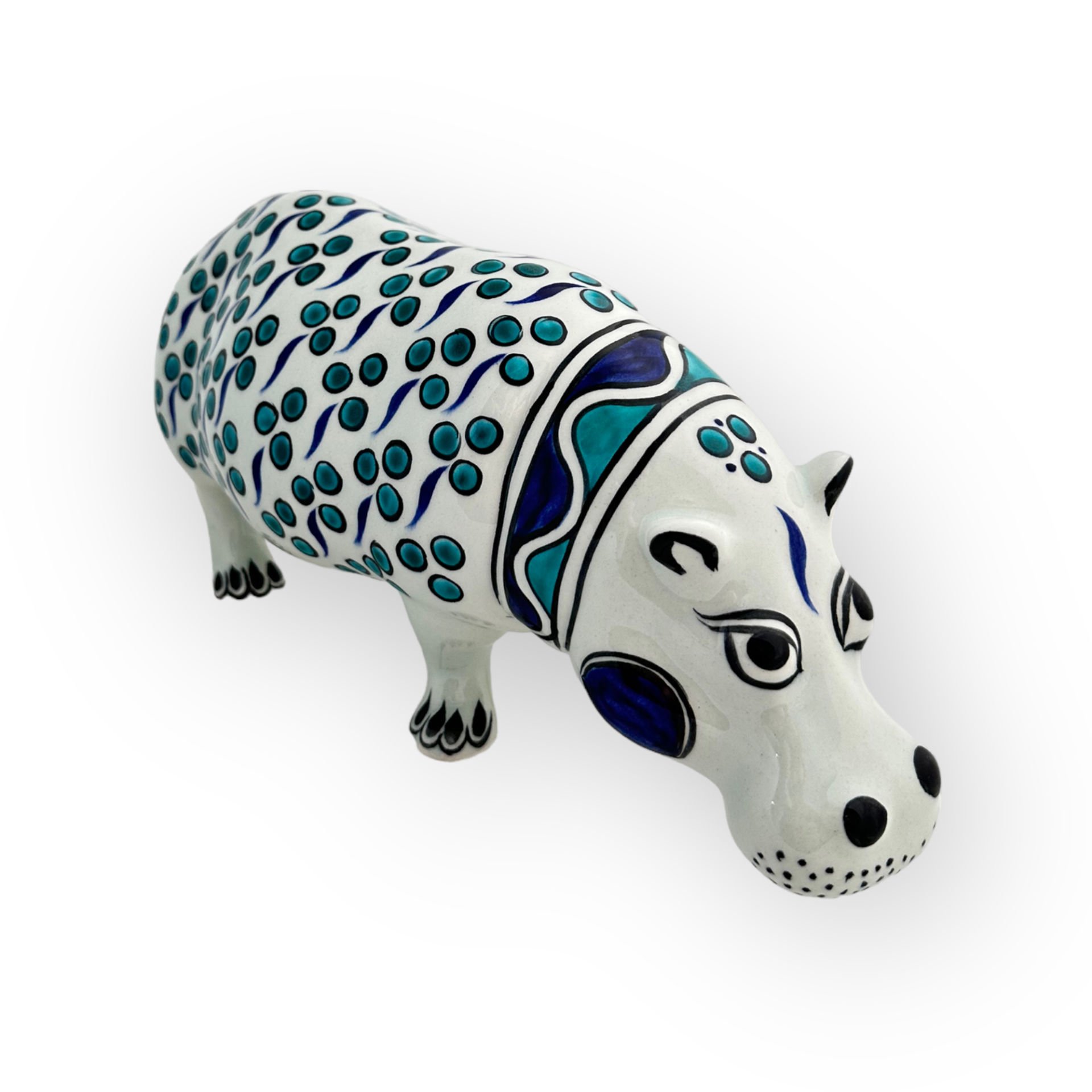 Çintemani Desenli Dekoratif Obje Su Aygırı