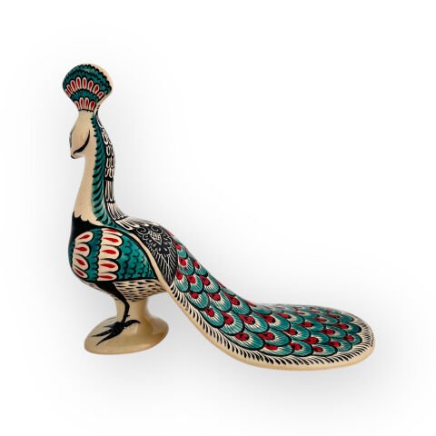 Desenli Dekoratif Obje Tavus Kuşu