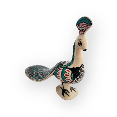 Desenli Dekoratif Obje Tavus Kuşu