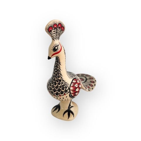 Desenli Dekoratif Obje Tavus Kuşu