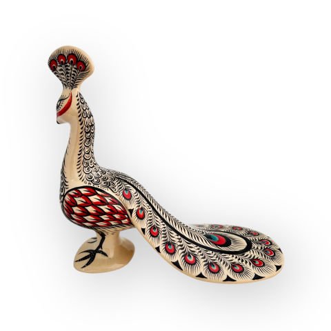 Desenli Dekoratif Obje Tavus Kuşu