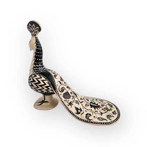 Desenli Dekoratif Obje Tavus Kuşu