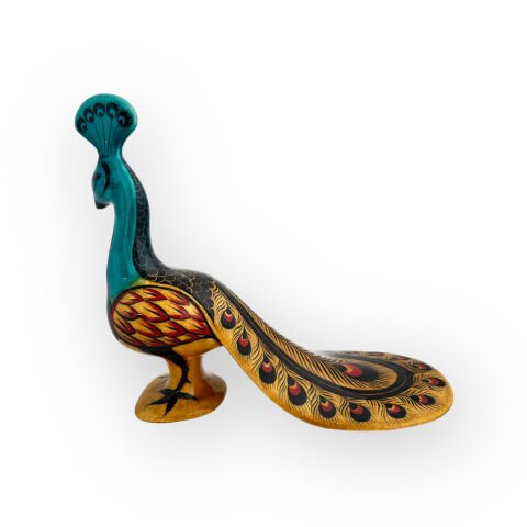 Desenli Dekoratif Obje Tavus Kuşu