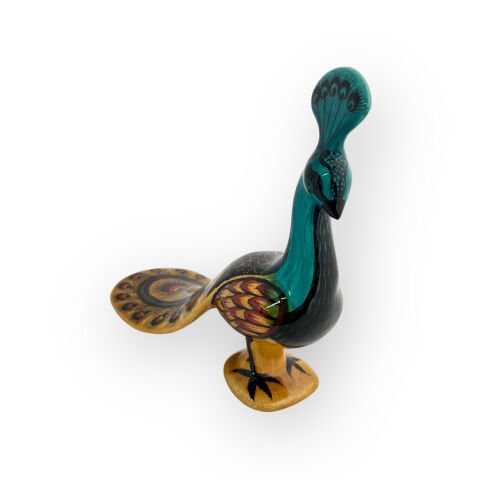 Desenli Dekoratif Obje Tavus Kuşu