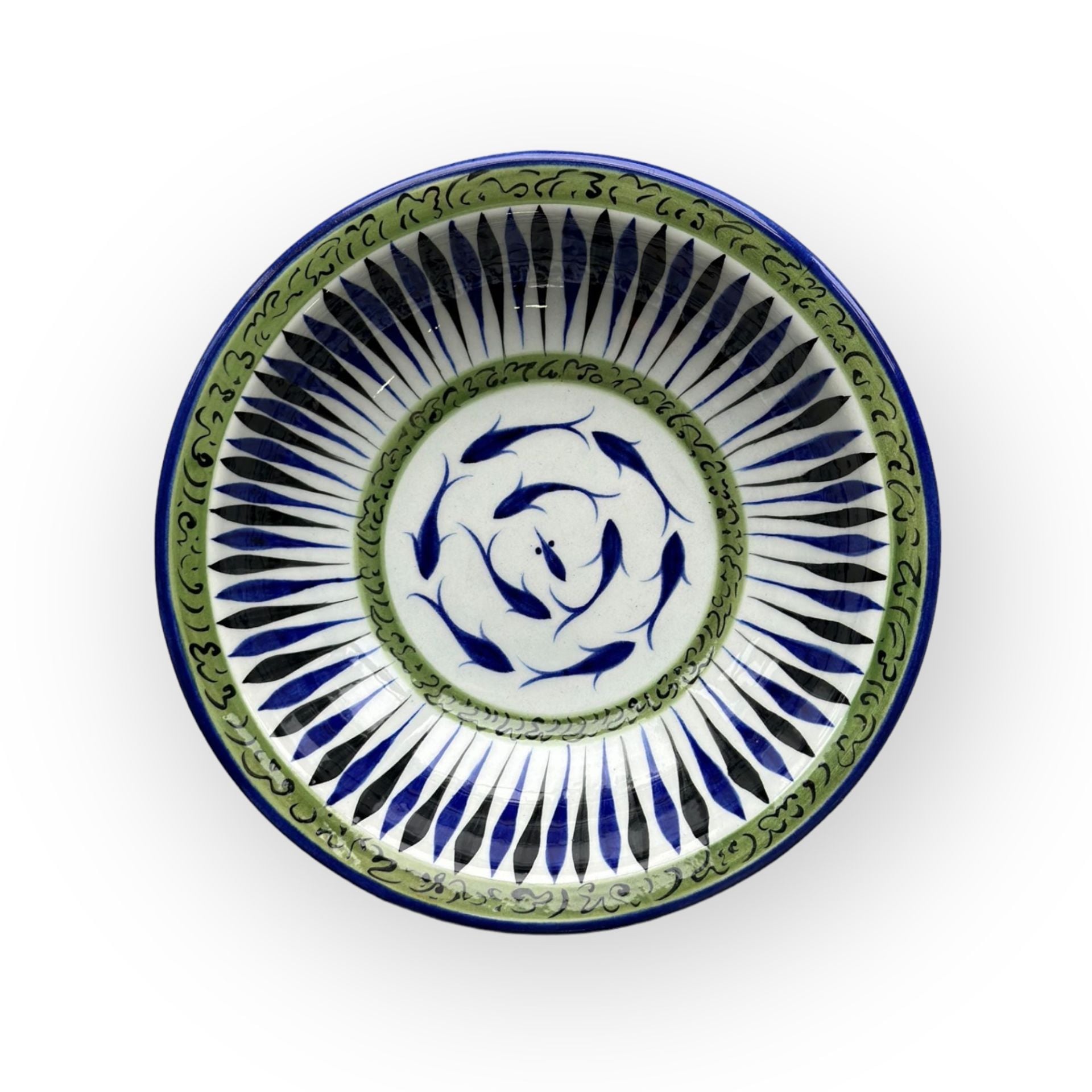 Beylikler Dönemi Balıklı Tabak 23cm