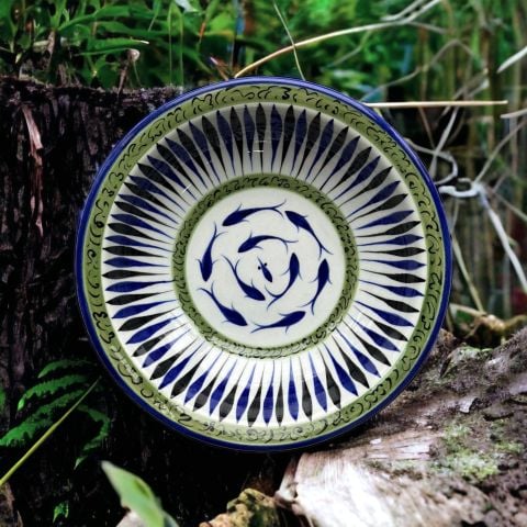 Beylikler Dönemi Balıklı Tabak 23cm