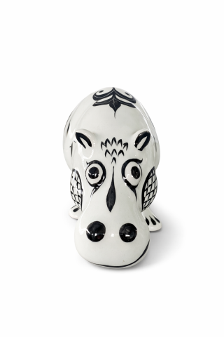 Selçuklu Desenli Damalı Dekoratif Obje Su Aygırı