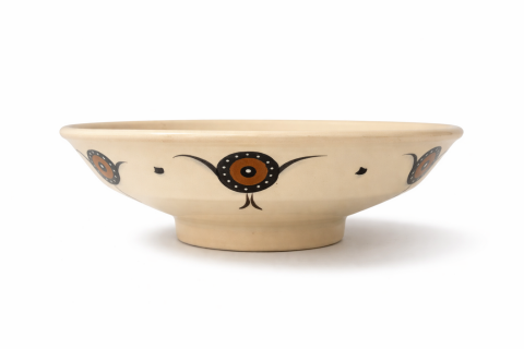 Selçuklu Stilize Aslan Desenli Kase (22cm)