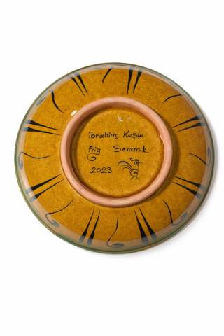 Selçuklu Dönemi Tavşan ve Doğa Motifli Kase 22cm