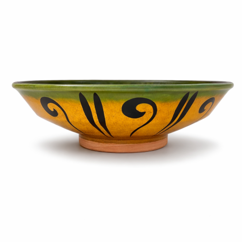 Selçuklu Dönemi Tavşan ve Doğa Motifli Kase 22cm