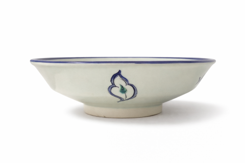 Selçuklu Stilize Kuş ve Balık Motifli Kase (22cm) *